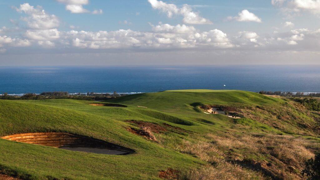 vue générale sur l'océan terrain golf de la réserve golf links d'heritage golf club
